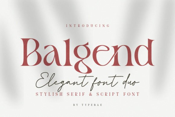 Balgend: A Digital Design Font for Clear Branding