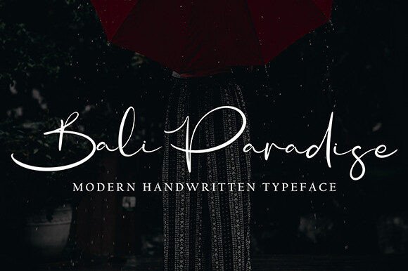 Bali Paradise: A Script Font for Creative Product Design