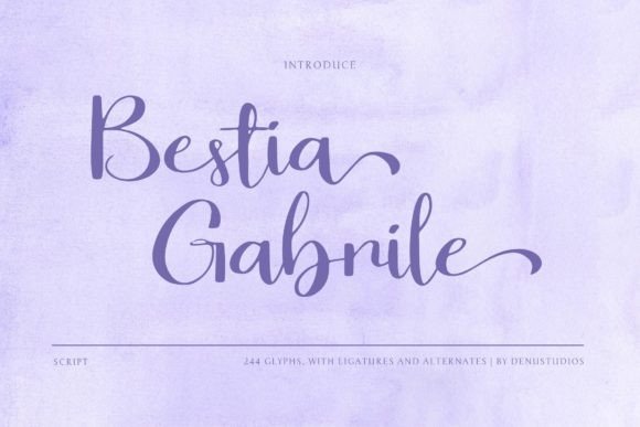 Bestia Gabrile: A Font for Makers and Creative Sellers