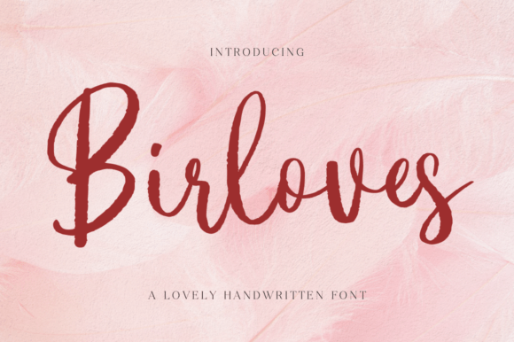 Birloves: A Handwritten Script Font for Crafters and Creators