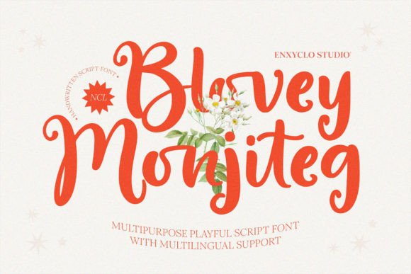 Blovey Monjiteg: A Font That Feels Like Your Best Idea