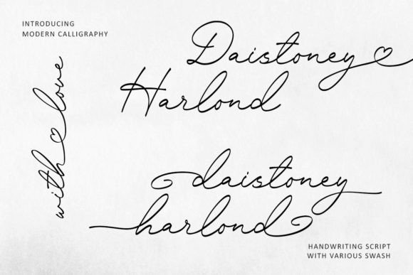 Crafting Beautiful Products with Daistoney Harlond Font