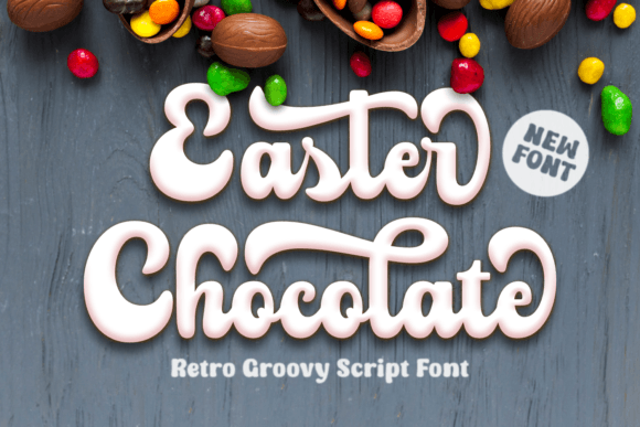 Easter Chocolate: A Charming Handwritten Font for Web Design