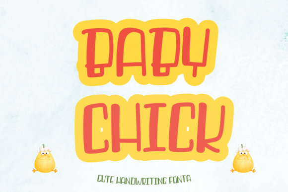 Enhance Your Craft Projects with Baby Chick Font