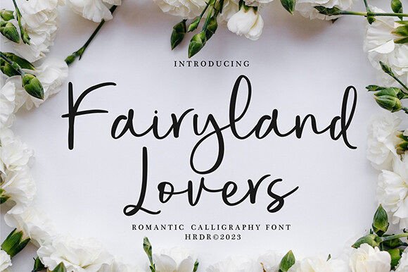 Fairyland Lovers: A Modern Calligraphy Font for Editorial Charm