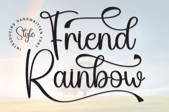 Friend Rainbow: A Script Font for Editorial Grace