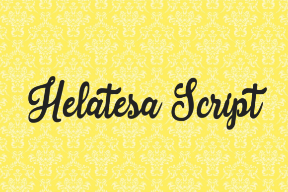 Helatesa: A Calligraphy Font for Modern Campaigns