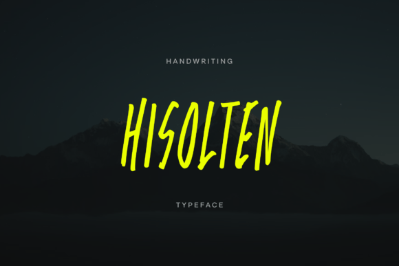 Hisolten: A Font Built for Editorial Storytelling