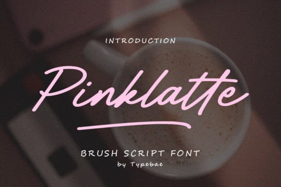 Pinklatte: A Handwritten Script Font for Crafting Brand Charm