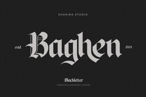 The Baghen Blackletter Font for Modern Marketing