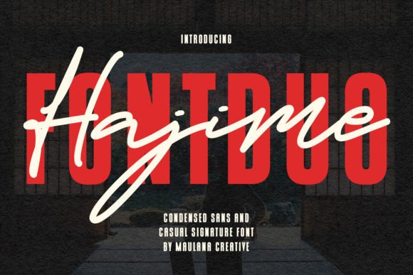 The Hajime Font Duo: A Digital Designer's Modern Toolkit