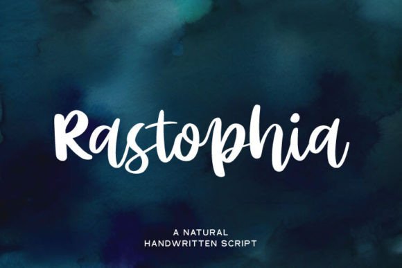 The Rastophia Typeface: A Script Font for Editorial Grace