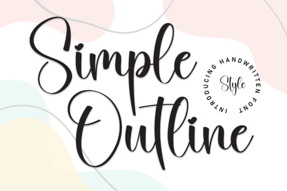 Transform Your Brand with Simple Outline: A Graceful Script Font