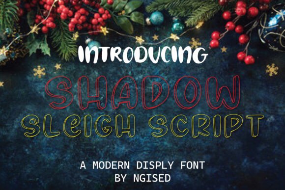 Using Shadow Sleigh Script Font in a Real Branding Project